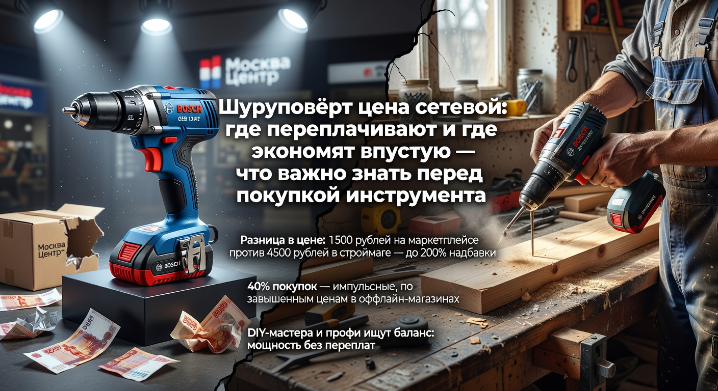 Шуруповёрт цена сетевой: где переплачивают и где экономят впустую — что важно знать перед покупкой инструмента