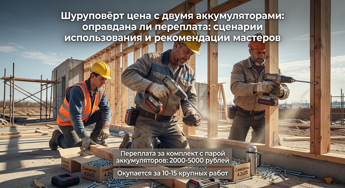 Шуруповёрт цена с двумя аккумуляторами: оправдана ли переплата: сценарии использования и рекомендации мастеров